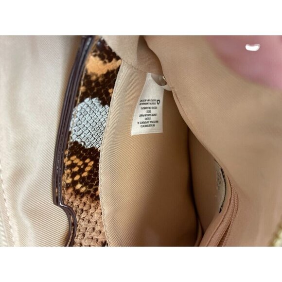 A New Day Faux Snakeskin Crossbody/Clutch Bag Adjustable Strap & Zip Closure - Picture 8 of 11